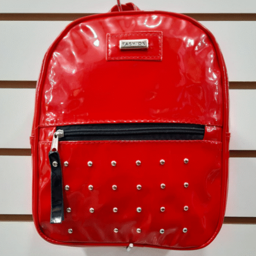 MOCHILA CHAROL ROJA TACHAS