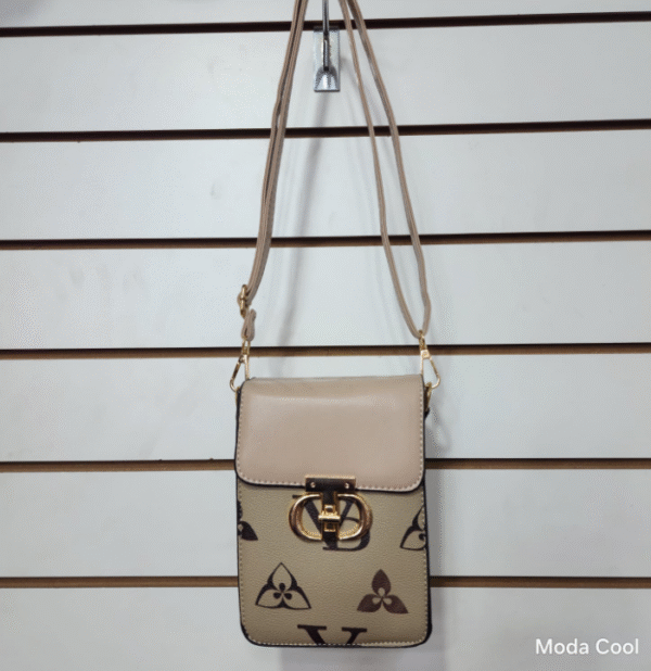 MODA COOL (6) BANDOLERA IMPORTADA COLOR BEIGE